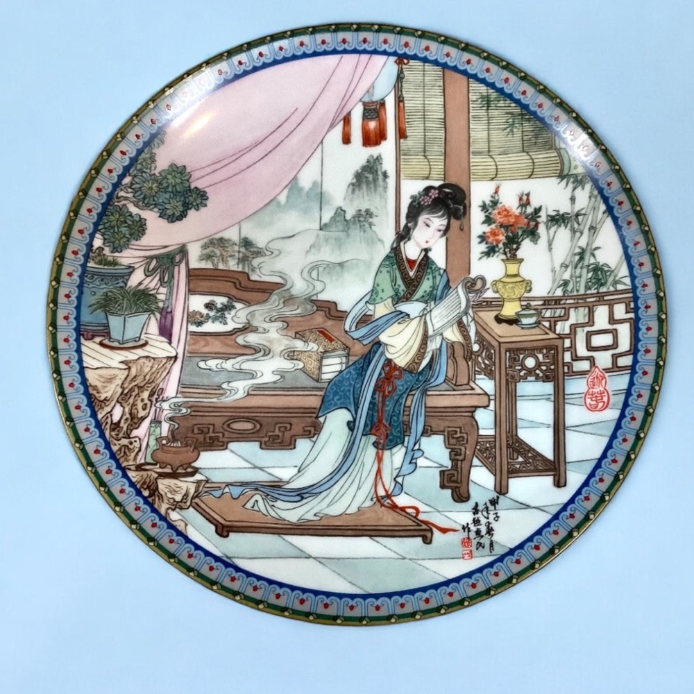 Imperial Jingdezhen Porcelain Ying Chun Decorative Plate By Zhao Huimin